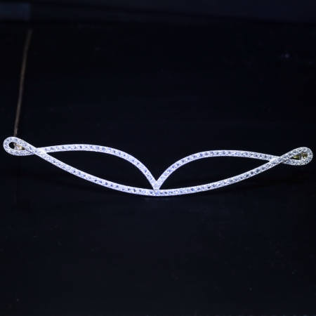 Elegant Art Deco platinum rose cut diamond pin (image 7 of 11)
